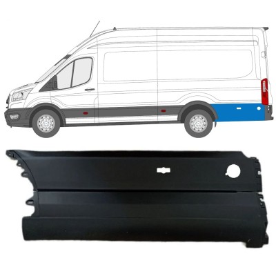 Moulure de derrière roue arrière pour Ford Transit 2014- / Gauche 14677