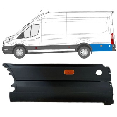 Moulure de derrière roue arrière pour Ford Transit 2014- / Gauche / Ensemble 14679