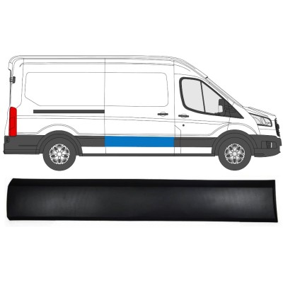 Moulure centrale sur porte latérale pour Ford Transit 2014- / Droite 14666