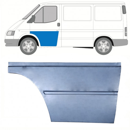 Panneau de réparation de la porte avant extérieur pour Ford Transit 1985-2000 / Gauche 8422