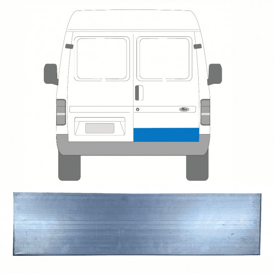 Panneau de réparation de sur porte bas pour Ford Transit 1985-2000 / Droite 8448