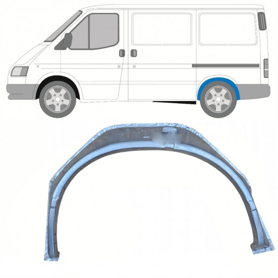 Passage de roue intérieur arrière pour Ford Transit 1991-2000 / Gauche 9075