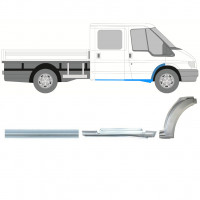 Réparation bas de caisse + l’aile avant pour Ford Transit 2000-2013 / Droite / Double cabine / Ensemble 9923