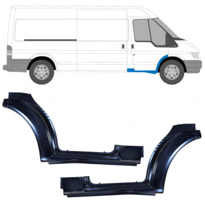 Réparation bas de caisse de porte avant pour Ford Transit 2000-2013 / Gauche+Droit / Ensemble 9589