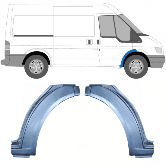 Panneau de réparation de l’aile avant pour Ford Transit 2000-2013 / Gauche+Droit / Ensemble 10388