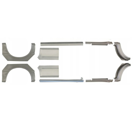 Réparation bas de caisse + passage de roue arrière pour Ford Transit 2000-2013 / Gauche+Droit / Ensemble 10640