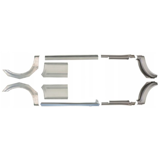 Réparation bas de caisse + passage de roue arrière pour Ford Transit 2000-2013 / LWB / Gauche+Droit / Ensemble 10630