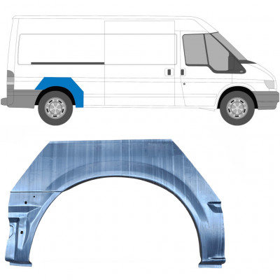 Panneau de réparation arc d'aile arrière pour Ford Transit 2000- / MWB / LWB / Droite 7158