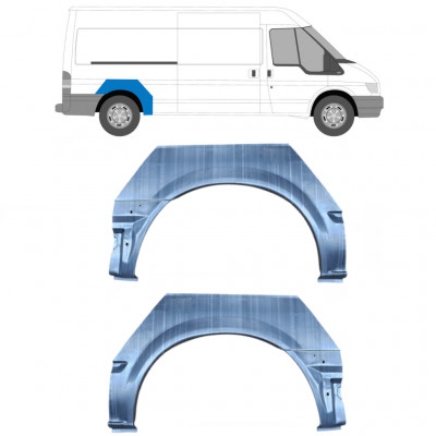 Panneau de réparation arc d'aile arrière pour Ford Transit 2000- / Gauche+Droit / Ensemble 9590