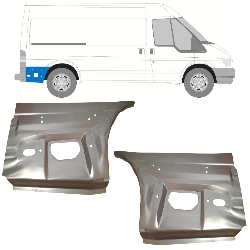 Panneau De Réparation Arc D'aile Arrière Pour Ford Transit 2000-2013 / Ensemble 11759