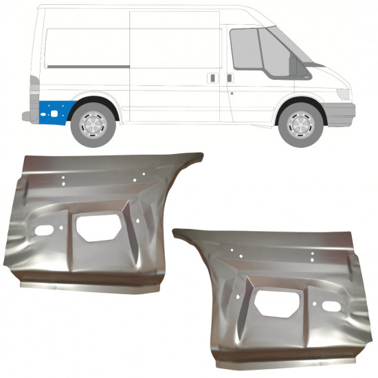 Panneau de réparation arc d'aile arrière pour Ford Transit 2000-2013 / Ensemble 11759