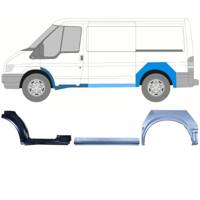 Ensemble de panneaux de réparation pour Ford Transit 2000-2013 / Gauche / 15023