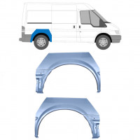 Panneau de réparation arc d'aile arrière pour Ford Transit 2000- / SWB / Gauche+Droit / Ensemble 10086