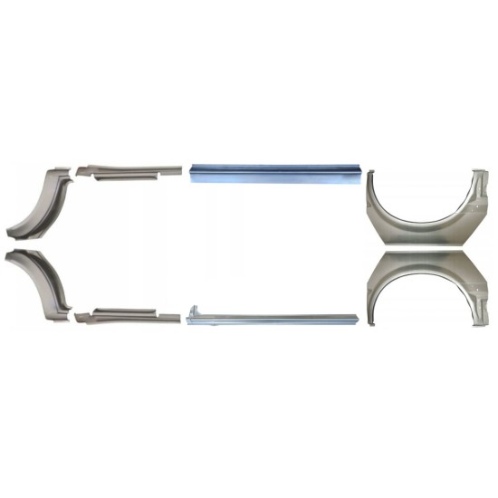 Réparation bas de caisse + passage de roue arrière pour Ford Transit 2000-2013 / Ensemble 12674