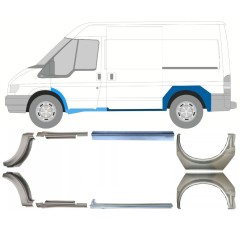 Réparation bas de caisse + passage de roue arrière pour Ford Transit 2000-2013 / Ensemble 12674