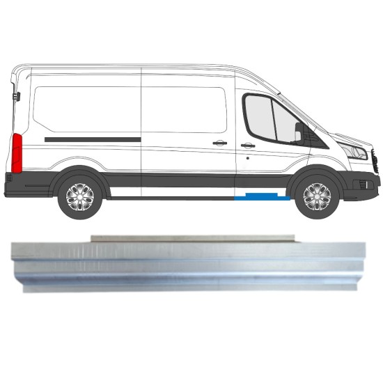 Réparation bas de caisse pour Ford Transit 2014- / Gauche = Droite (symétrique) 14737