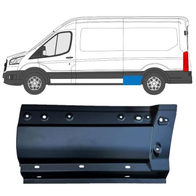 Panneau de réparation partie avant de l'aile arrière pour Ford Transit 2014- / Gauche 15347