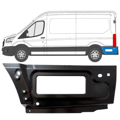 Panneau de réparation arc d'aile arrière pour Ford Transit 2014- / Gauche 15349