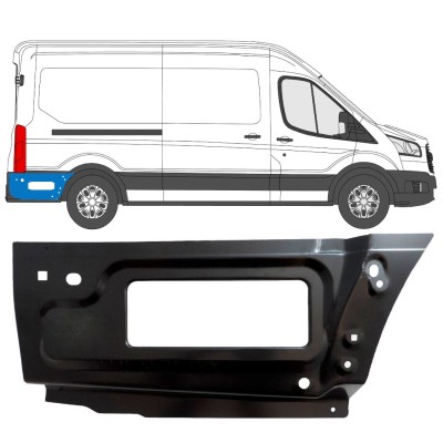 Panneau de réparation arc d'aile arrière pour Ford Transit 2014- / Droite 15348