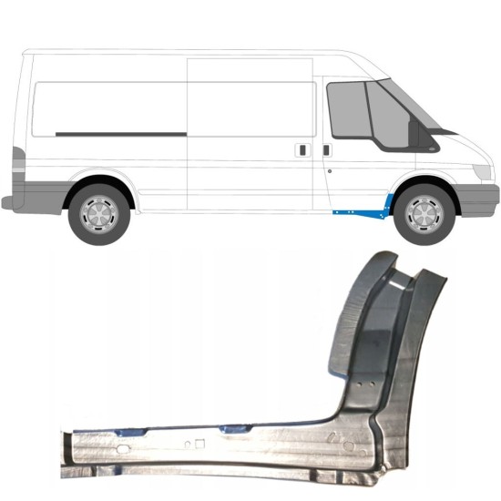 Réparation bas de caisse intérieur pour Ford Transit 2000-2013 / Droite 11907