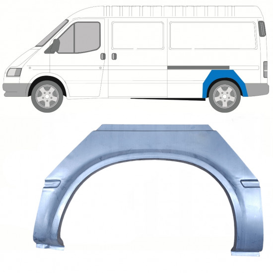 Panneau de réparation arc d'aile arrière pour Ford Transit 1991-2000 / LWB / Gauche 8441