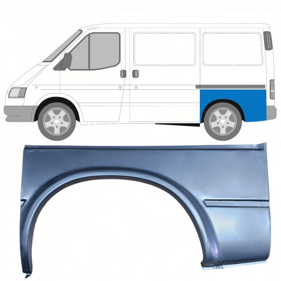 Panneau de réparation arc d'aile arrière pour Ford Transit 1991-2000 / Gauche 8818