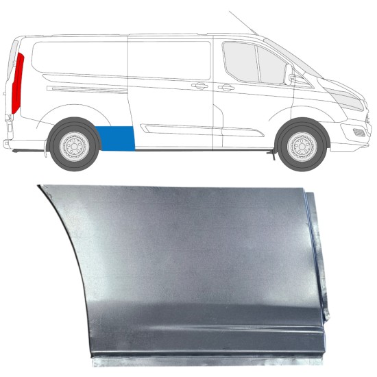 Panneau de réparation arc d'aile arrière pour Ford Transit Custom 2013- / Droite 15970