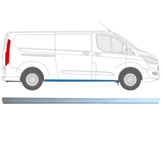 Réparation bas de caisse inférieure pour Ford Transit Custom 2013-2023 / Droite 16894