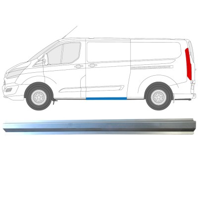 Réparation bas de caisse de sur porte latérale pour Ford Transit Custom 2013-2023 / Gauche 16897