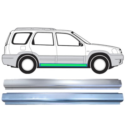 Réparation bas de caisse + réparation bas de caisse intérieur pour Mazda Tribute 2001-2008 / Gauche = Droite (symétrique) 15598