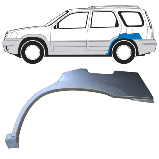 Panneau de réparation arc d'aile arrière