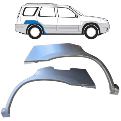 Panneau de réparation arc d'aile arrière pour Mazda Tribute 2001-2008 / Gauche+Droit / Ensemble 15782