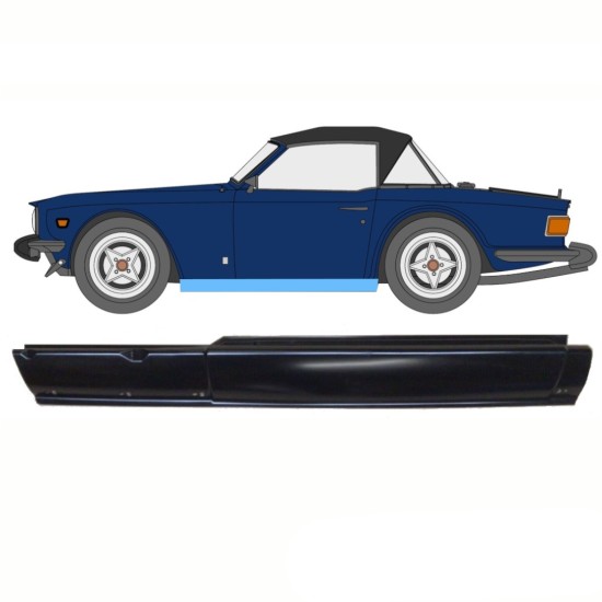 Panneau de réparation du seuil pour Triumph TR6 1969-1976 / Gauche 10761