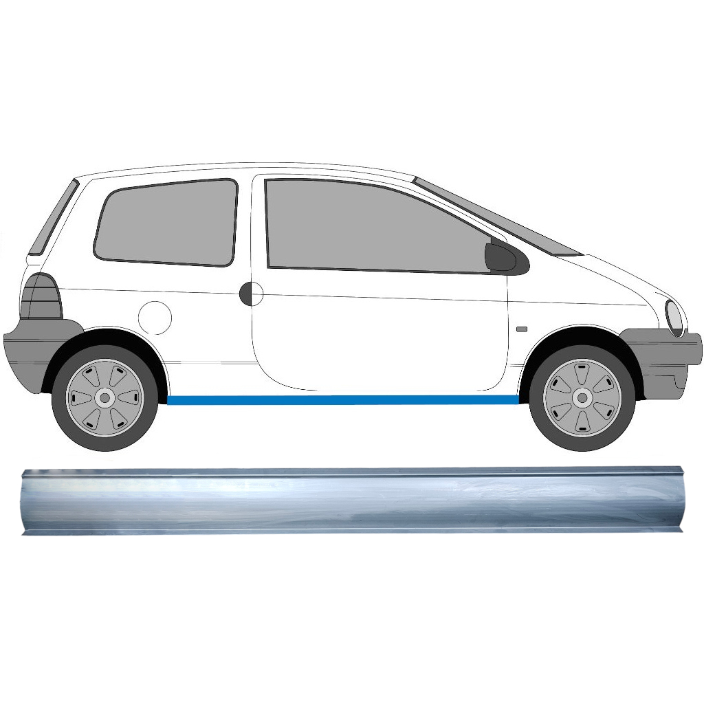 Réparation Bas De Caisse Pour Renault Twingo 1993-2007 / Gauche = Droite (Symétrique) 8879