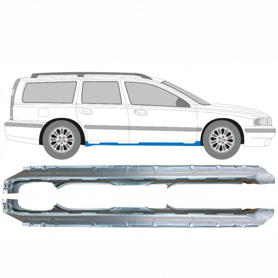 Réparation bas de caisse pour Volvo V70 2000-2007 / Gauche+Droit / Ensemble 10344