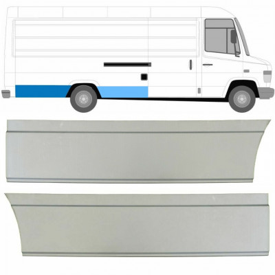 Panneau de réparation arc d'aile arrière pour Mercedes Vario 1996- / Droite / Ensemble 8545