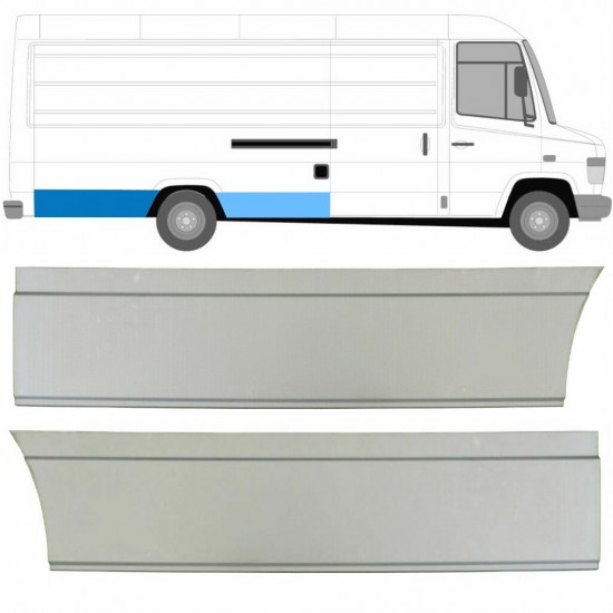 Panneau de réparation arc d'aile arrière pour Mercedes Vario 1996- / Droite / Ensemble 8545