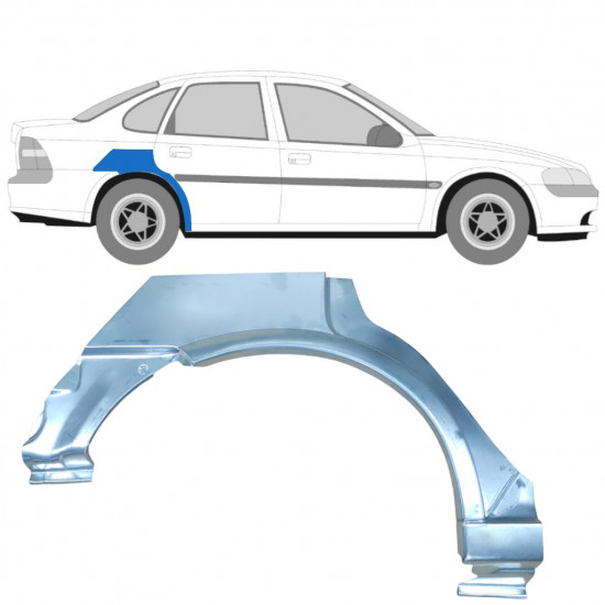 Panneau de réparation arc d'aile arrière pour Opel Vectra 1995-2002 / Droite 5653