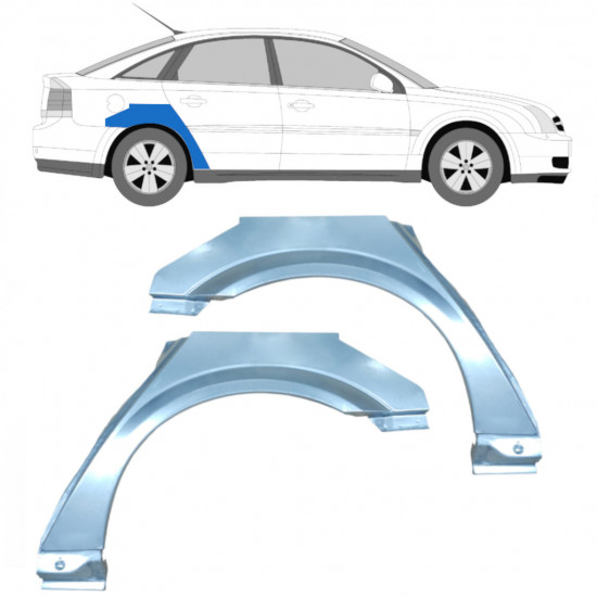 Panneau de réparation arc d'aile arrière pour Opel Vectra 2002-2009 / Gauche+Droit / Ensemble 9421