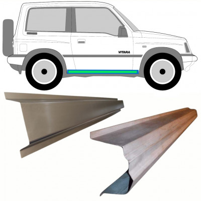 SUZUKI VITARA 1988-1998 3 PORTES PANNEAU DE RÉPARATION DES SEUILS INTÉRIEURS ET EXTÉRIEURS / DROIT = GAUCHE / ENSEMBLE DE DEUX