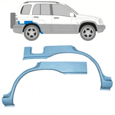 Panneau de réparation arc d'aile arrière pour Suzuki Grand Vitara 1997-2005 / Ensemble 11227