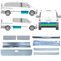 Panneau de réparation de porte pour Mercedes Vito W639 2003-2014 / Gauche+Droit / Ensemble 12629