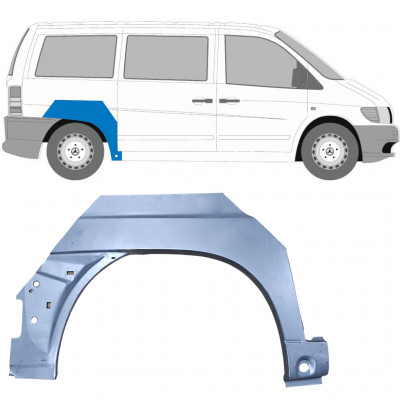 Panneau de réparation arc d'aile arrière pour Mercedes Vito 1996-2003 / Droite 6798