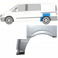 Panneau de réparation arc d'aile arrière pour Mercedes Vito 2003-2010 / SWB / Gauche / Ensemble 9278