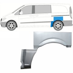 Panneau de réparation arc d'aile arrière pour Mercedes Vito W639 2003-2014 / Gauche / Ensemble 9278