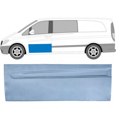 Panneau de réparation de porte avant pour Mercedes Vito 2003-2014 / Gauche 6003