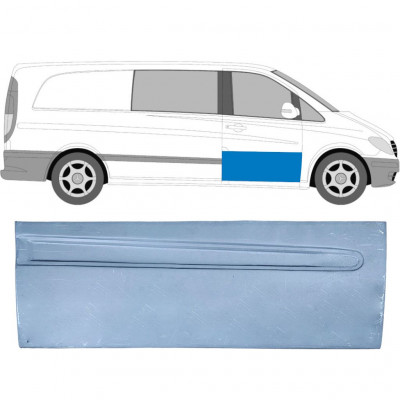 Panneau de réparation de porte avant pour Mercedes Vito 2003-2014 / Droite 6004