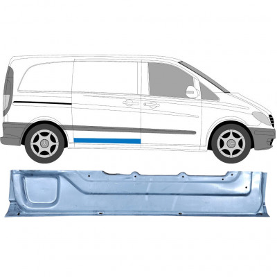 Panneau de réparation pour porte coulissante intérieur pour Mercedes Vito 2003-2014 / Droite 6813