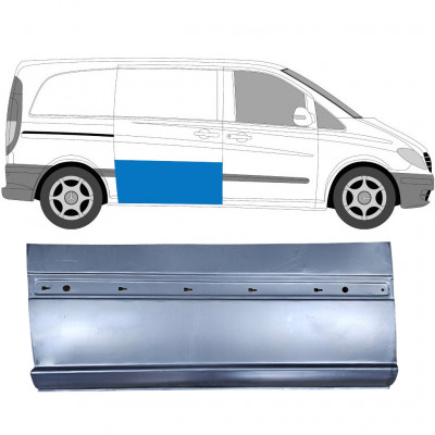 Panneau de réparation pour porte coulissante extérieur pour Mercedes Vito 2003-2014 / Droite 6812