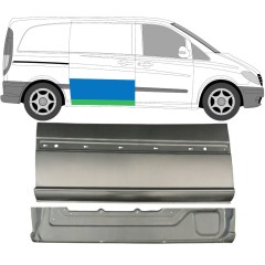 Panneau de réparation des portes latérale intérieur et extérieur pour Mercedes Vito W639 2003-2014 / Droite / Ensemble 9647